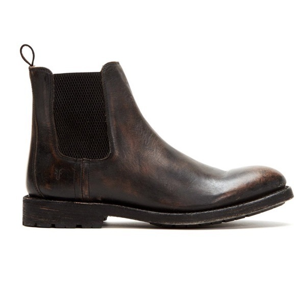 ▶️ FRYE ◀️ Men's Bowery Chelsea Boot, BLACK Vintage Distress Black Size 11 - Picture 1 of 17